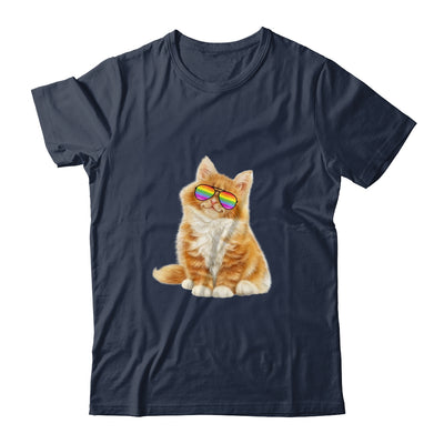 Cat LGBT Gay Rainbow Pride Flag Boys Men Girls Women Shirt & Tank Top | teecentury