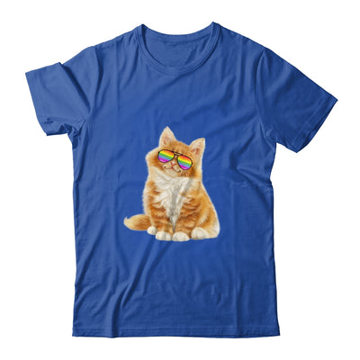 Cat LGBT Gay Rainbow Pride Flag Boys Men Girls Women Shirt & Tank Top | teecentury