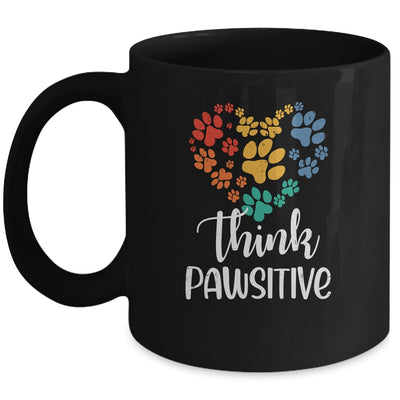 Cat Lover Dog Lover Pawsitive Pet Lover Mug | teecentury