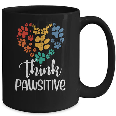 Cat Lover Dog Lover Pawsitive Pet Lover Mug | teecentury