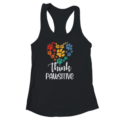 Cat Lover Dog Lover Pawsitive Pet Lover Shirt & Tank Top | teecentury