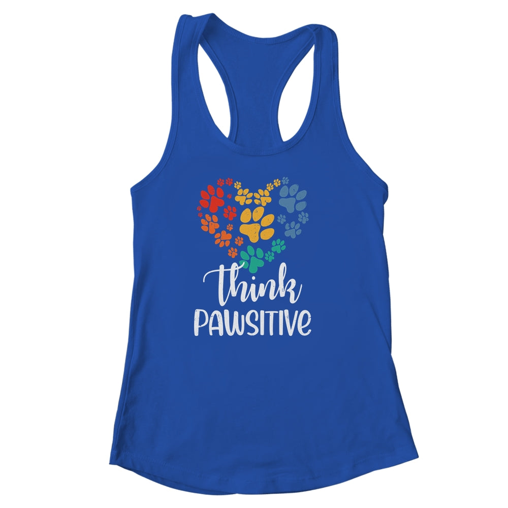 Cat Lover Dog Lover Pawsitive Pet Lover Shirt & Tank Top | teecentury