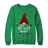 Cat Lover Gnome Buffalo Plaid Matching Christmas Pajama Gift T-Shirt & Sweatshirt | Teecentury.com