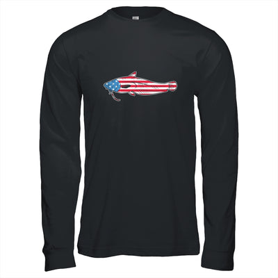 Catfishing Catfish American Flag Fish Fishing T-Shirt & Hoodie | Teecentury.com