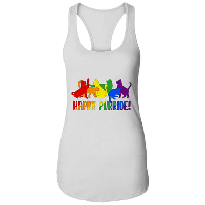 Cats Happy Purride Pride LGBTQ T-Shirt & Tank Top | Teecentury.com