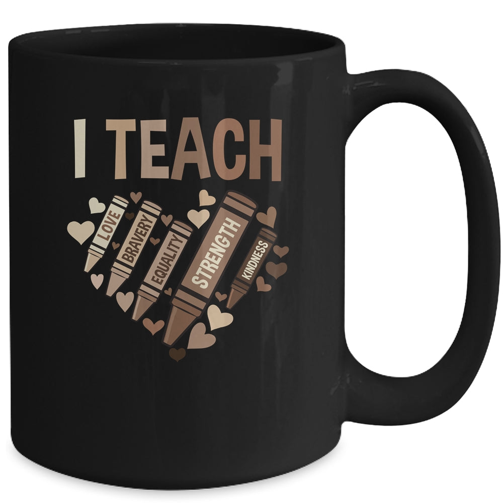 Celebrate Black History Month I Teach Black History Teacher Mug | teecentury