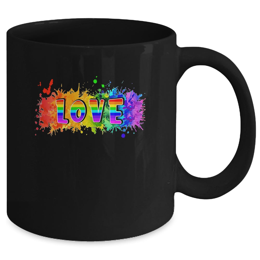 Celebrate Pride Month With Love LGBT Pride Rainbow Mug | teecentury