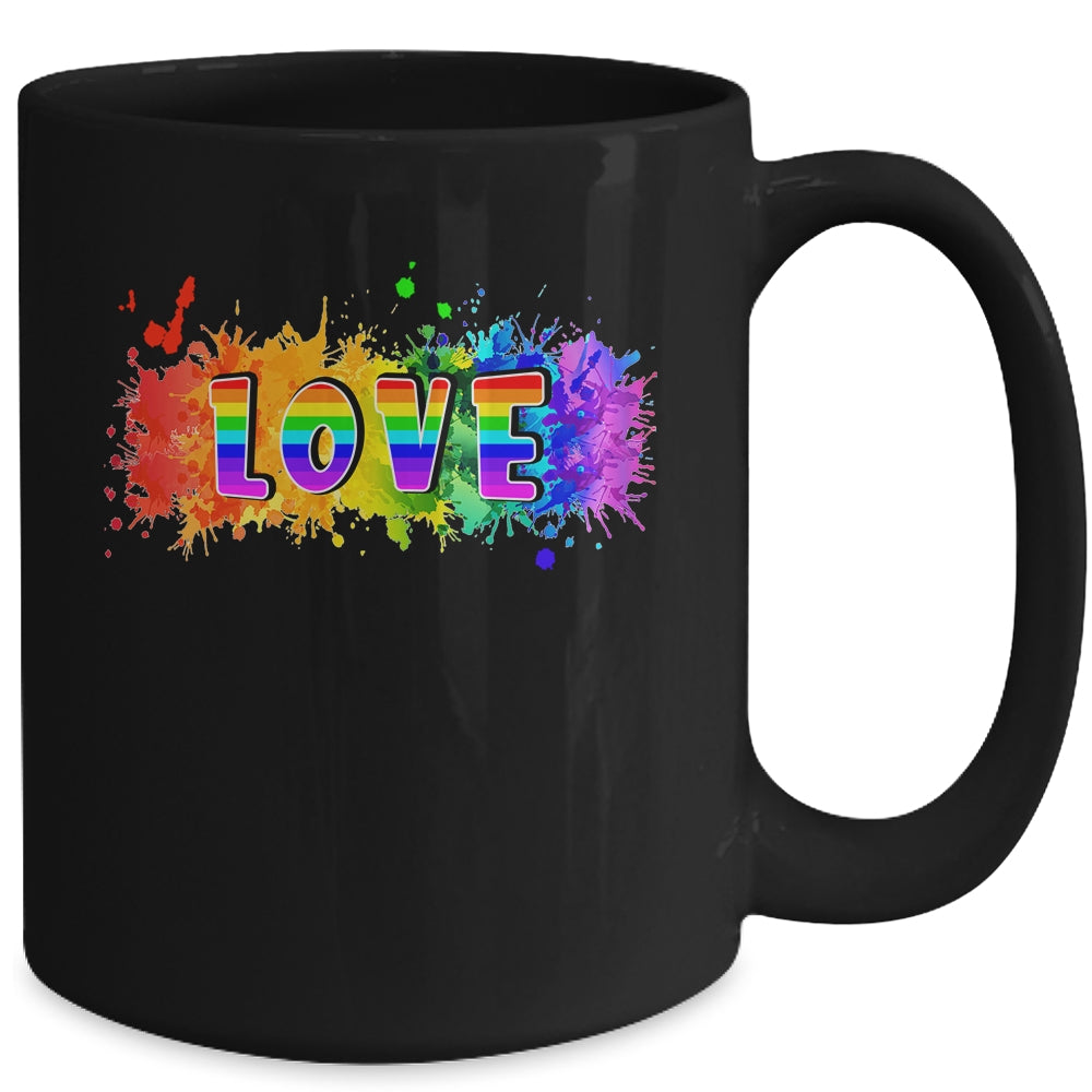 Celebrate Pride Month With Love LGBT Pride Rainbow Mug | teecentury
