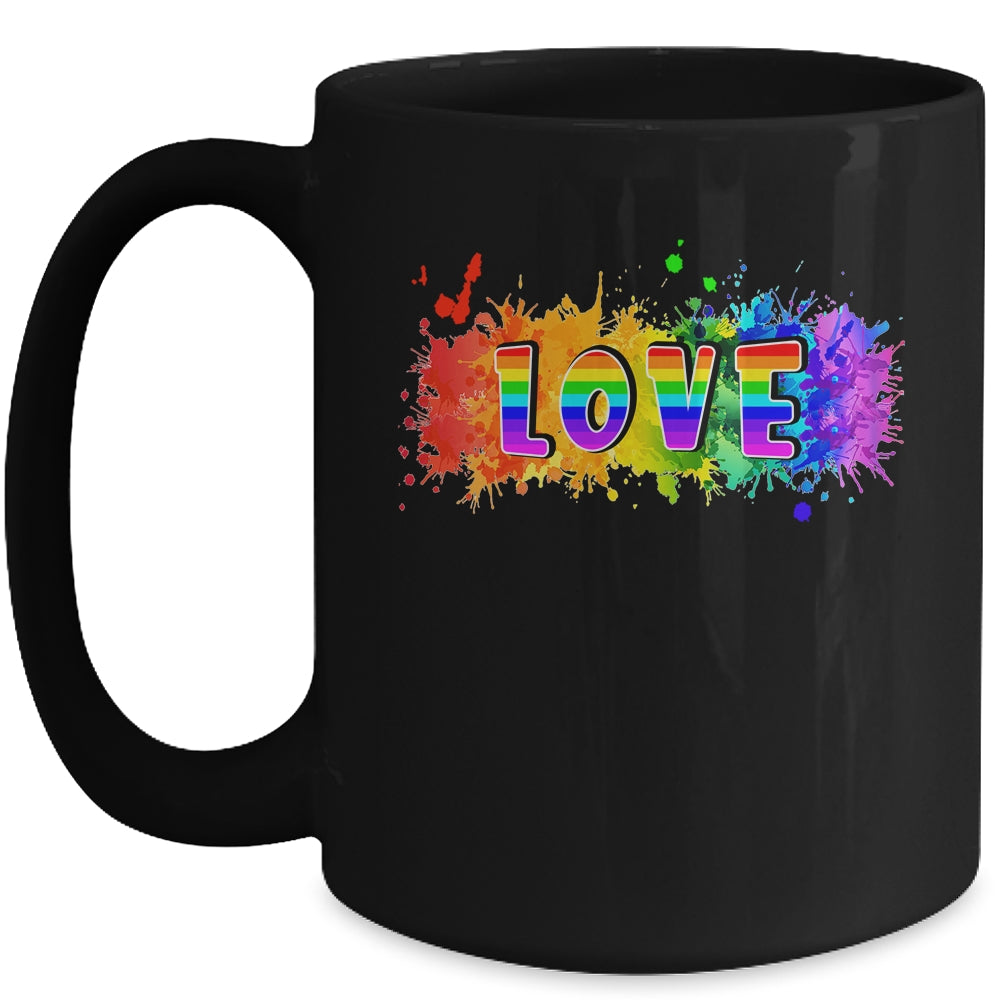 Celebrate Pride Month With Love LGBT Pride Rainbow Mug | teecentury