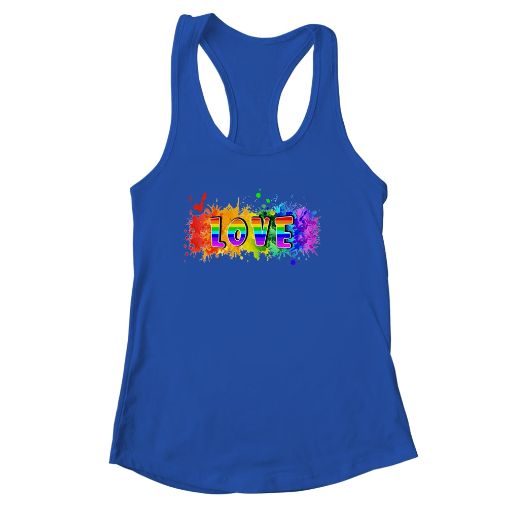 Celebrate Pride Month With Love LGBT Pride Rainbow Shirt & Tank Top | teecentury