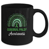 Cerebral Palsy Awareness Month Retro Rainbow Mug | teecentury