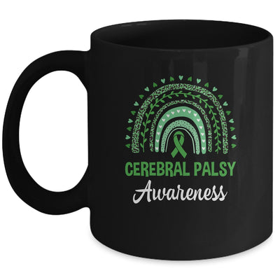 Cerebral Palsy Awareness Month Retro Rainbow Mug | teecentury