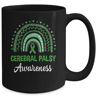 Cerebral Palsy Awareness Month Retro Rainbow Mug | teecentury