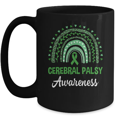 Cerebral Palsy Awareness Month Retro Rainbow Mug | teecentury