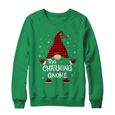 Charming Gnome Buffalo Plaid Matching Christmas Pajama Gift T-Shirt & Sweatshirt | Teecentury.com