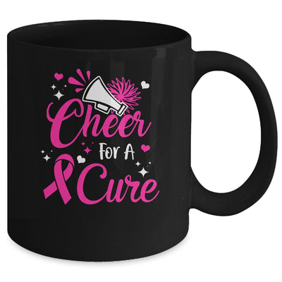 Cheer For A Cure Breast Cancer Awareness Cheerleader Mug Coffee Mug | Teecentury.com