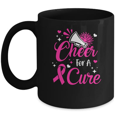 Cheer For A Cure Breast Cancer Awareness Cheerleader Mug Coffee Mug | Teecentury.com