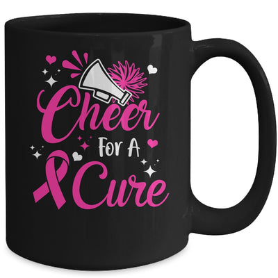 Cheer For A Cure Breast Cancer Awareness Cheerleader Mug Coffee Mug | Teecentury.com