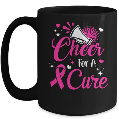 Cheer For A Cure Breast Cancer Awareness Cheerleader Mug Coffee Mug | Teecentury.com