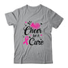 Cheer For A Cure Breast Cancer Awareness Cheerleading T-Shirt & Hoodie | Teecentury.com