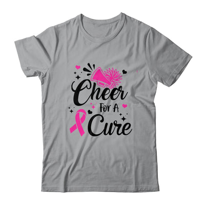 Cheer For A Cure Breast Cancer Awareness Cheerleading T-Shirt & Hoodie | Teecentury.com
