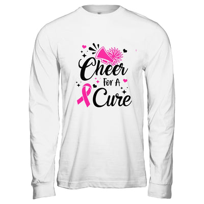 Cheer For A Cure Breast Cancer Awareness Cheerleading T-Shirt & Hoodie | Teecentury.com