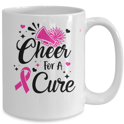 Cheer For A Cure Breast Cancer Awareness Cheerleading Mug Coffee Mug | Teecentury.com