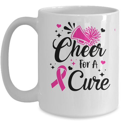 Cheer For A Cure Breast Cancer Awareness Cheerleading Mug Coffee Mug | Teecentury.com