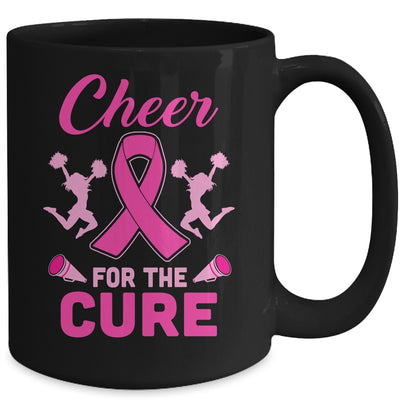 Cheer For The Cure Breast Cancer Awareness Month Cheerleader Mug Coffee Mug | Teecentury.com