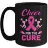 Cheer For The Cure Breast Cancer Awareness Month Cheerleader Mug Coffee Mug | Teecentury.com