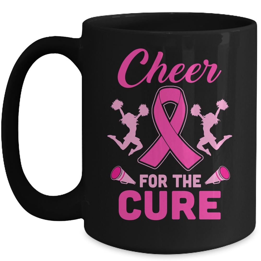 Cheer For The Cure Breast Cancer Awareness Month Cheerleader Mug Coffee Mug | Teecentury.com