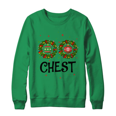 Chest Chestnuts Couple Costume Christmas Wreath T-Shirt & Sweatshirt | Teecentury.com