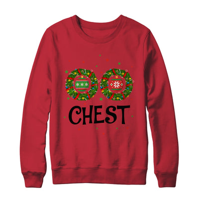 Chest Chestnuts Couple Costume Christmas Wreath T-Shirt & Sweatshirt | Teecentury.com