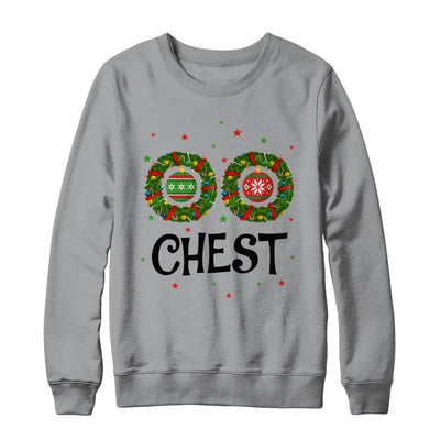 Chest Chestnuts Couple Costume Christmas Wreath T-Shirt & Sweatshirt | Teecentury.com