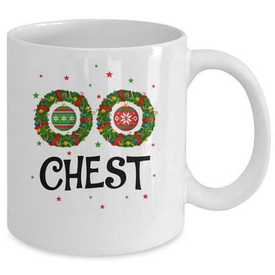 Chest Chestnuts Couple Costume Christmas Wreath Mug Coffee Mug | Teecentury.com