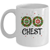 Chest Chestnuts Couple Costume Christmas Wreath Mug Coffee Mug | Teecentury.com