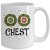 Chest Chestnuts Couple Costume Christmas Wreath Mug Coffee Mug | Teecentury.com