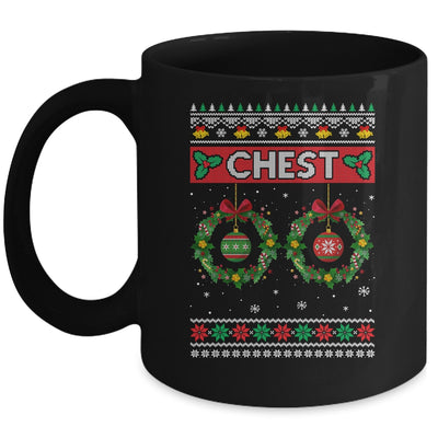 Chest Nuts Christmas Ugly Matching Chestnuts Couple Chest Mug Coffee Mug | Teecentury.com