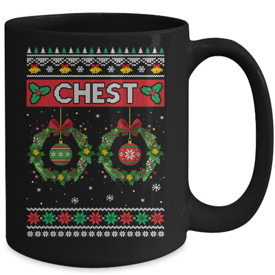 Chest Nuts Christmas Ugly Matching Chestnuts Couple Chest Mug Coffee Mug | Teecentury.com