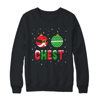 Chest Nuts Matching Funny Christmas Couples Chestnuts Chest Shirt & Sweatshirt | teecentury