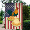 Chicken Coop American US Flag Farmer Chicken Lovers Flag | Teecentury.com