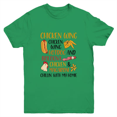 Chicken Wing Chicken Wing Hot Dog and Bologna Cooked Youth Youth Shirt | Teecentury.com