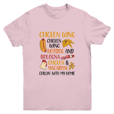 Chicken Wing Chicken Wing Hot Dog and Bologna Cooked Youth Youth Shirt | Teecentury.com