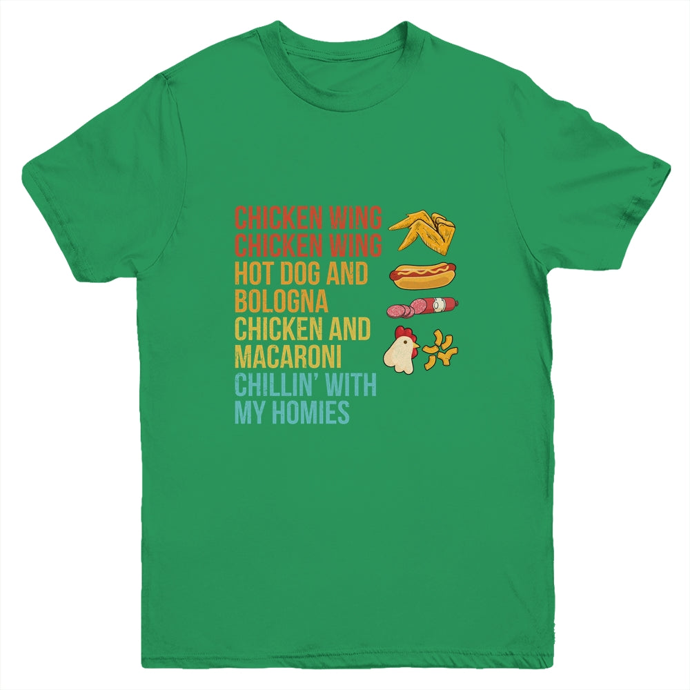 Chicken Wing Chicken Wing Hot Dog and Bologna Youth Youth Shirt | Teecentury.com