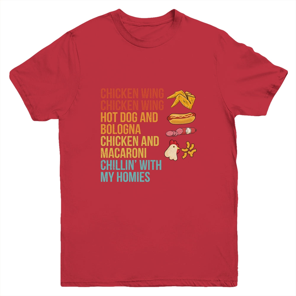 Chicken Wing Chicken Wing Hot Dog and Bologna Youth Youth Shirt | Teecentury.com
