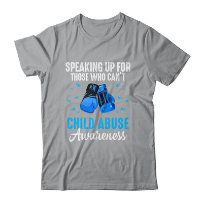 Child Abuse Prevention Awareness Boxing Gloves Blue Ribbon Shirt & Hoodie | teecentury