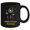 Childhood Cancer Awareness Faith Hope Love Dandelion Mug Coffee Mug | Teecentury.com