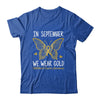 Childhood Cancer Awareness In September We Wear Gold Cute Shirt & Hoodie | teecentury