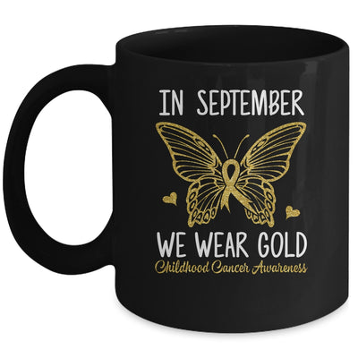 Childhood Cancer Awareness In September We Wear Gold Cute Mug | teecentury