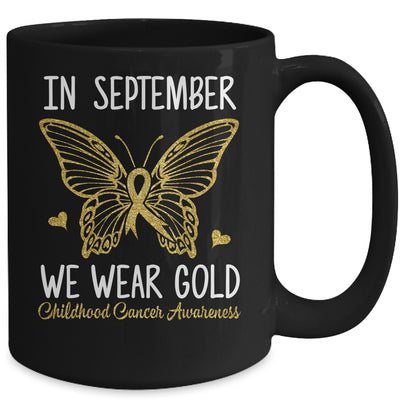 Childhood Cancer Awareness In September We Wear Gold Cute Mug | teecentury